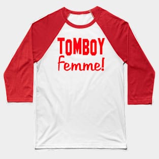 Tomboy Femme Women Woman Girl Strong Jackie Carpenter Best Seller Gift Idea Mom Wife Sister Red Baseball T-Shirt